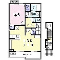 カーサフィオーレA  ｜ 愛知県豊橋市牟呂町字内田（賃貸アパート1LDK・2階・46.09㎡） その2