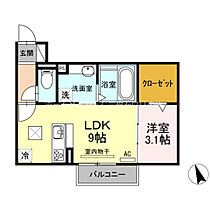 ソシエール東幸　B棟  ｜ 愛知県豊橋市東幸町字水神（賃貸アパート1LDK・1階・34.76㎡） その2