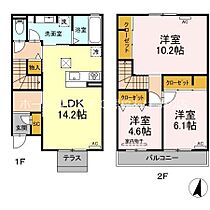 祐真　C  ｜ 愛知県豊橋市花田二番町（賃貸アパート3LDK・1階・88.48㎡） その2