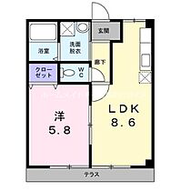 ヴィーブルS  ｜ 愛知県豊橋市牟呂町字百間（賃貸アパート1LDK・1階・34.02㎡） その2