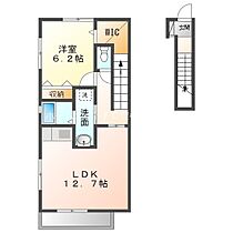 ラミアコート  ｜ 愛知県豊橋市東岩田2丁目（賃貸アパート1LDK・2階・52.17㎡） その2