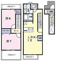 グリーン・パーク　A  ｜ 愛知県豊橋市東森岡2丁目（賃貸アパート2LDK・2階・66.21㎡） その2