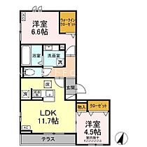 D-avance牟呂  ｜ 愛知県豊橋市牟呂町字百間（賃貸アパート2LDK・1階・56.47㎡） その2