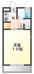 サントラストA 1Kの間取図画像