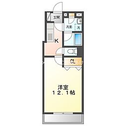 間取図画像 1K
