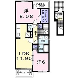 フォレスト・ヒル 2LDKの間取図画像