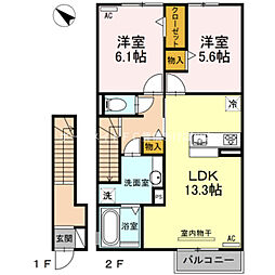 間取図画像 2LDK