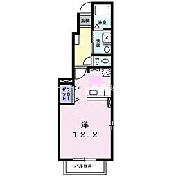 ボンテ ワンルームの間取図画像