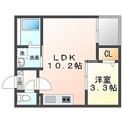 Jack funamachi I 1LDKの間取図画像