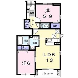 ロイヤルフォート 2LDKの間取図画像
