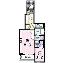 ベルグランツ 2Kの間取図画像