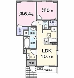 フィグ新栄II 2LDKの間取図画像