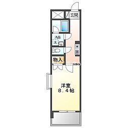 エスペランザ 1Kの間取図画像