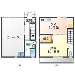 ブラウレーヘン 1DKの間取図画像