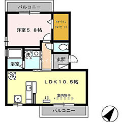 物件の間取り
