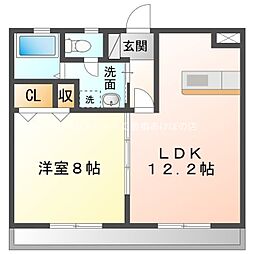 グランドガーデンツインステージTheSouth 1LDKの間取図画像