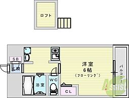 エステムコート新大阪3ステーションプラザ 1Kの間取図画像