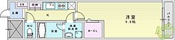 アクアスイート新大阪 1DKの間取図画像