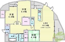 トリニティ北川口 3LDKの間取図画像
