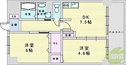 Primavera 2DKの間取図画像