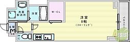 ICube上新庄 ワンルームの間取図画像