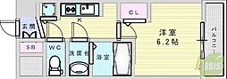 アドバンス新大阪ウエストゲート 1Kの間取図画像