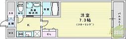 グローリア新北野 1Kの間取図画像