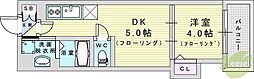 AXIA M-City大阪瑞光 1DKの間取図画像