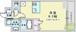 プレサンス新大阪クレスタ ワンルームの間取図画像