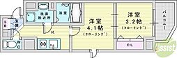 ArtizA新大阪D.C. 2Kの間取図画像