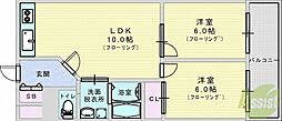 パークロッジ 2LDKの間取図画像