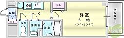 ArtizA新大阪D.C. 1Kの間取図画像