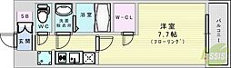 エスリード大阪グランゲート 1Kの間取図画像