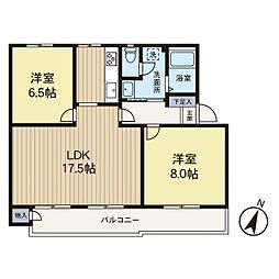 間取図画像 2LDK
