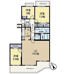 間取図画像 3LDK