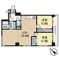 間取図画像 2LDK