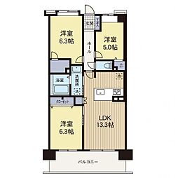 間取図画像 3LDK