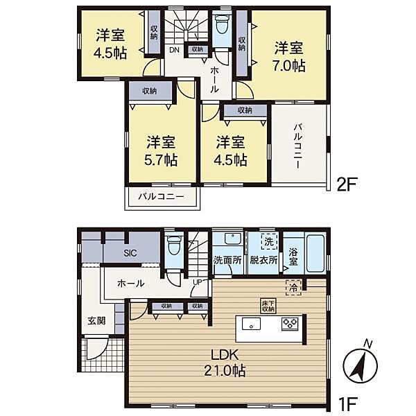 間取りを拡大表示