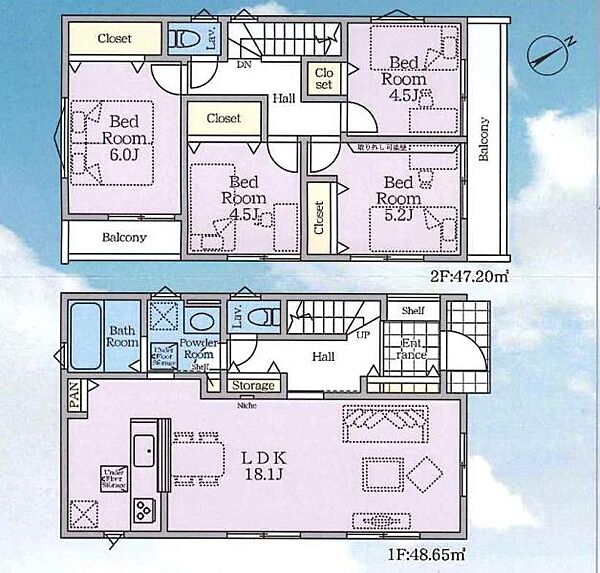 間取りを拡大表示
