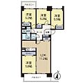 若葉台団地1-11号棟11階1,999万円