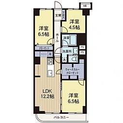 藤が丘ハウス 3LDKの間取図画像