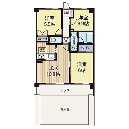 【間取り図】南...