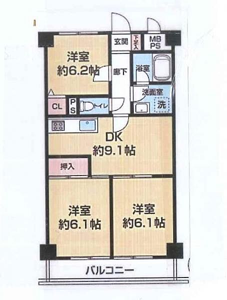 間取りを拡大表示