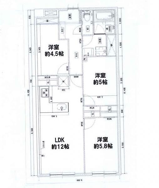間取りを拡大表示