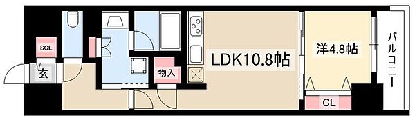 プレサンス　ロジェ　栄三丁目 ｜愛知県名古屋市中区栄3丁目(賃貸マンション1LDK・4階・44.58㎡)の写真 その2