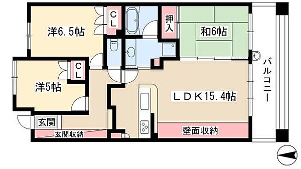 ライオンズガーデン千種アーススクエア ｜愛知県名古屋市千種区千種2丁目(賃貸マンション3LDK・4階・75.18㎡)の写真 その2