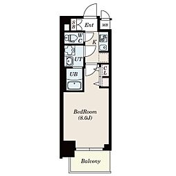 S-RESIDENCE堀田駅前 4階1Kの間取り