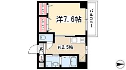 TOYOOKA　APARTMENT 2階1Kの間取り