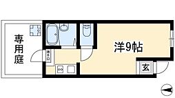 ハートイン野並 ワンルームの間取図画像