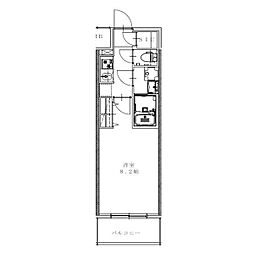 S-RESIDENCE金山altano(アルターノ) 10階1Kの間取り